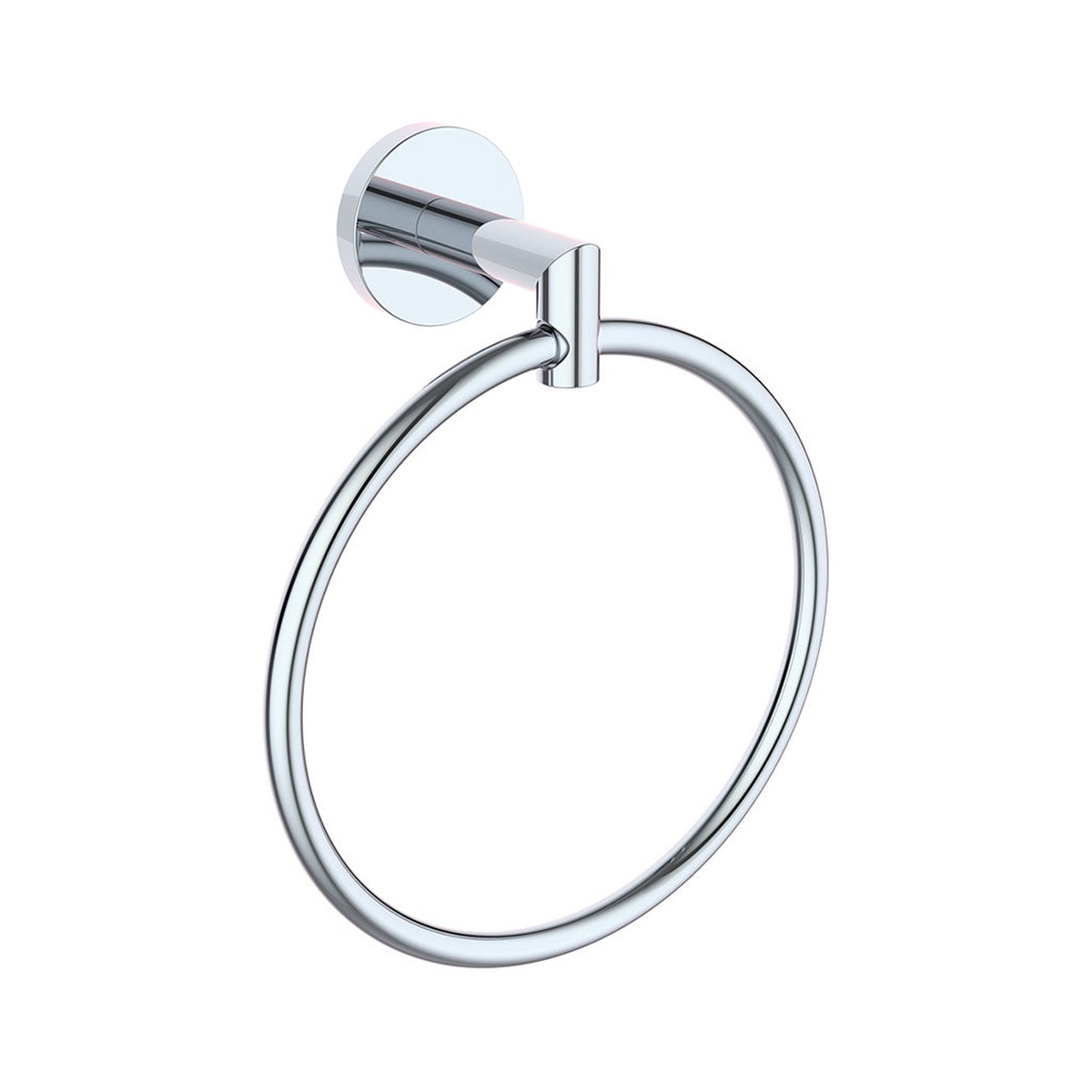 Seattle Round Towel Ring - Wall Mount - 7 ZincPolished Chrome
