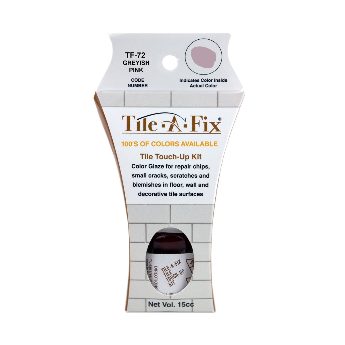 TF-72 Tile-A-Fix Touch Up Repair Glaze - Greyish Pink