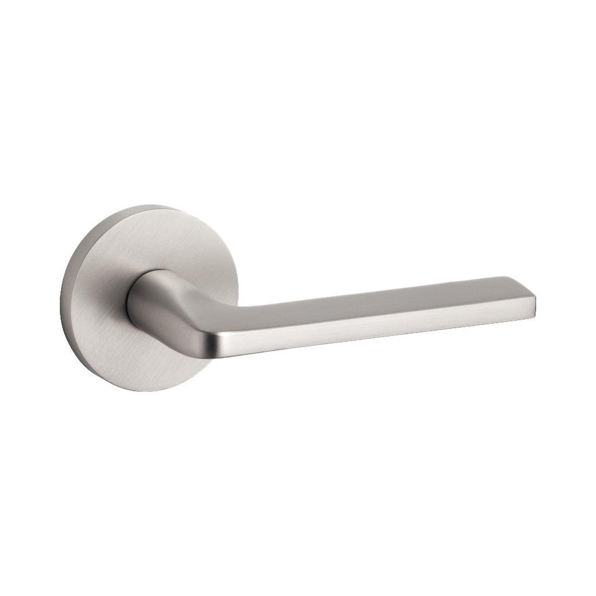 Athena Round Concealed Dummy Door Leverset - Door Mount - 6 BrassBrushed Nickel