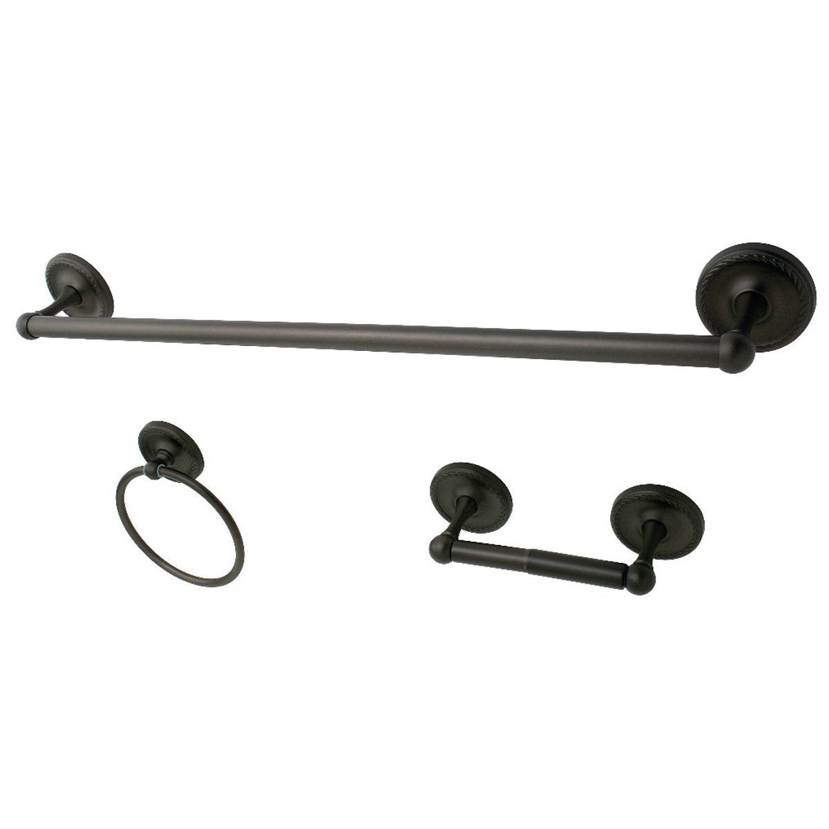 Kingston Brass 3-Piece Bathroom Accessories Set in Oil Rubbed Bronze