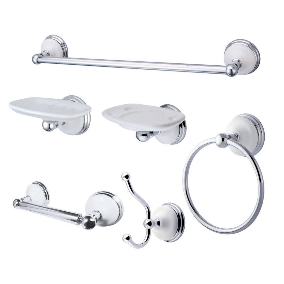 Kingston Brass Victorian 6 Piece Bathroom Accessory Set