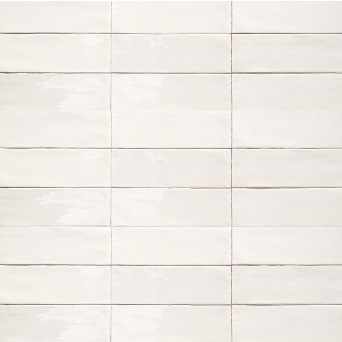 Tabarca Wall Tile - Wall Mount - 91 x 3 CeramicGloss White