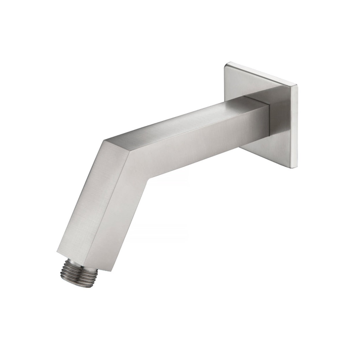 Universal Square Shower Arm - Wall Mount - 7 BrassBrushed Nickel