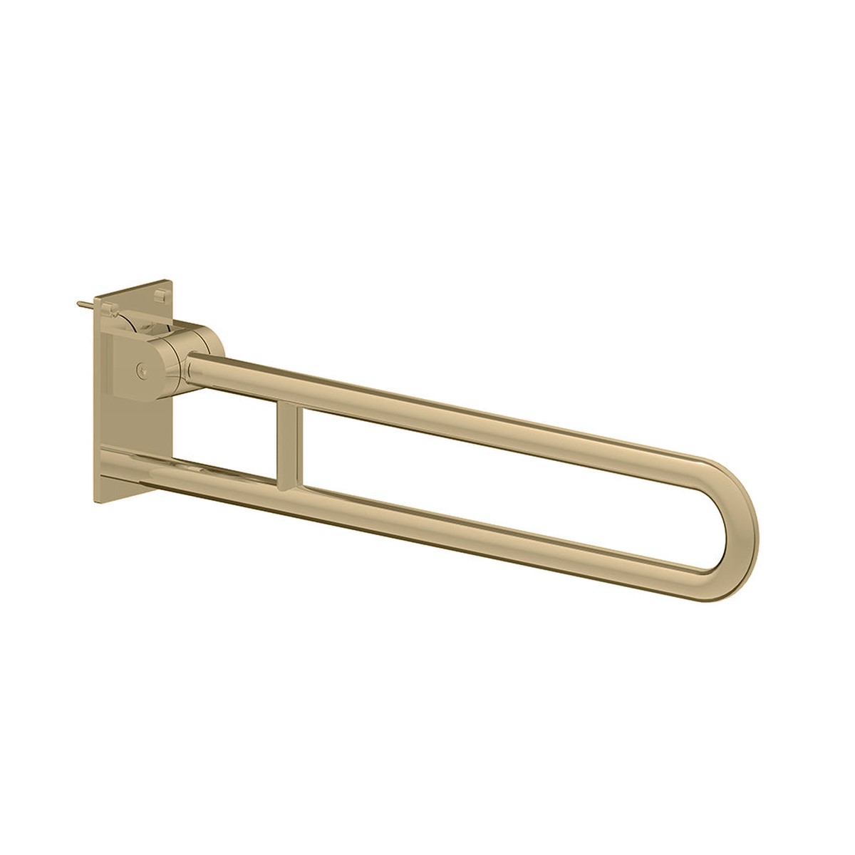 Berlin Fold Down Grab Bar - Wall Mount - 32 BrassProsecco Bronze