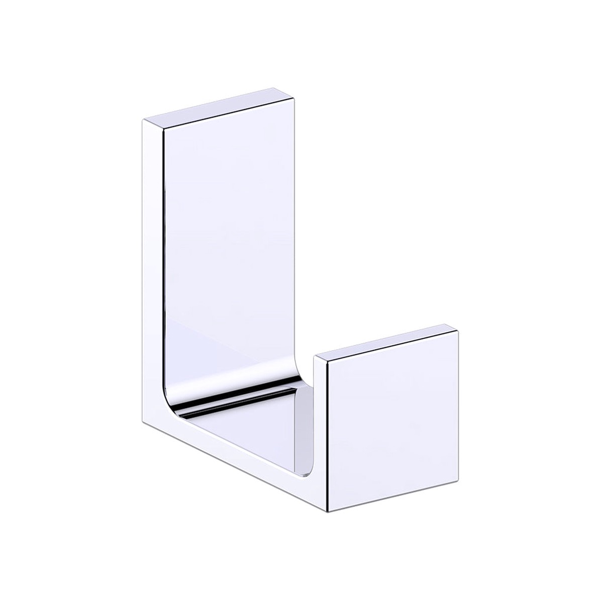 Chicago Single Hook - Wall Mount - 2 ZincPolished Chrome