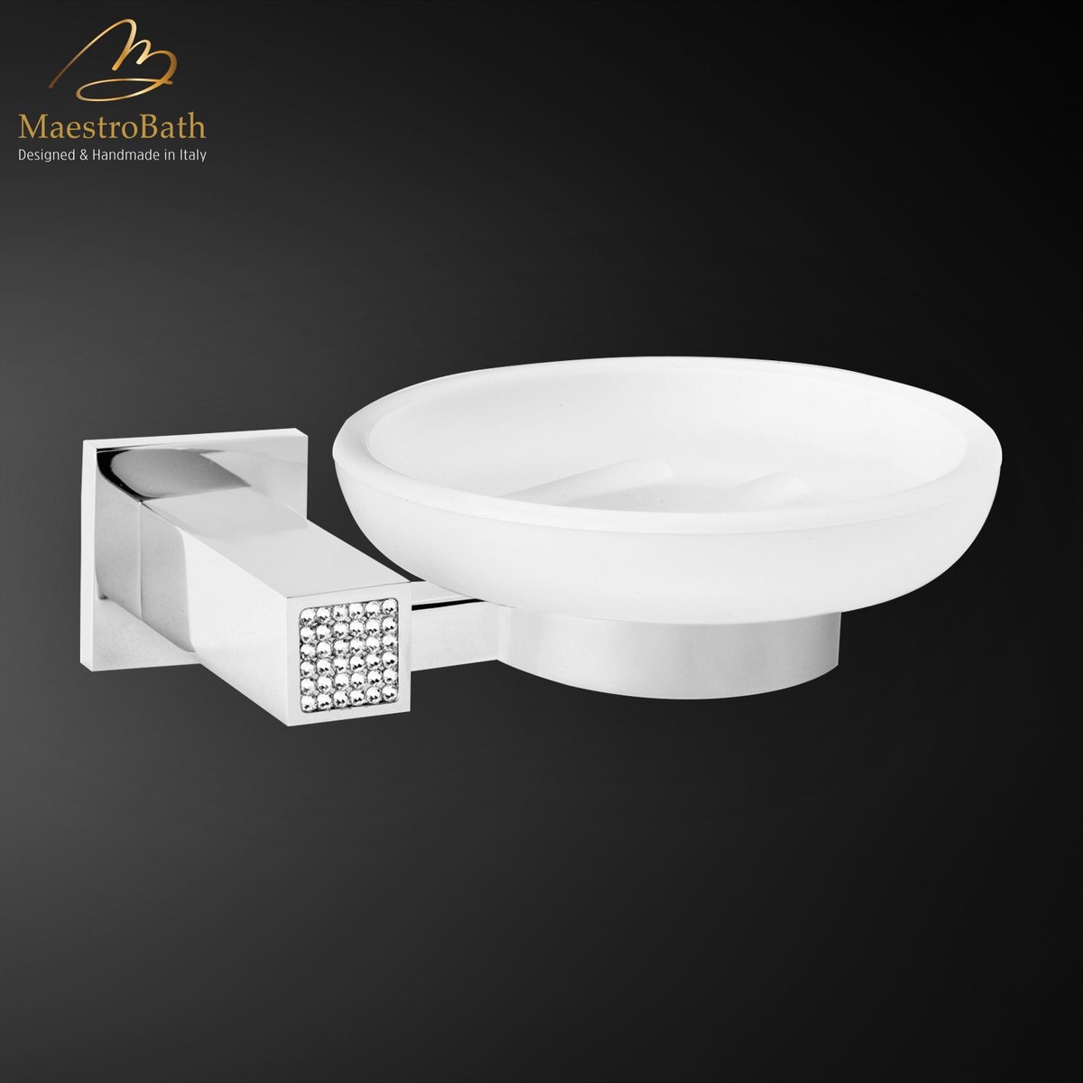 Skip Diamond Soap Dish Holder Polished Chrome
