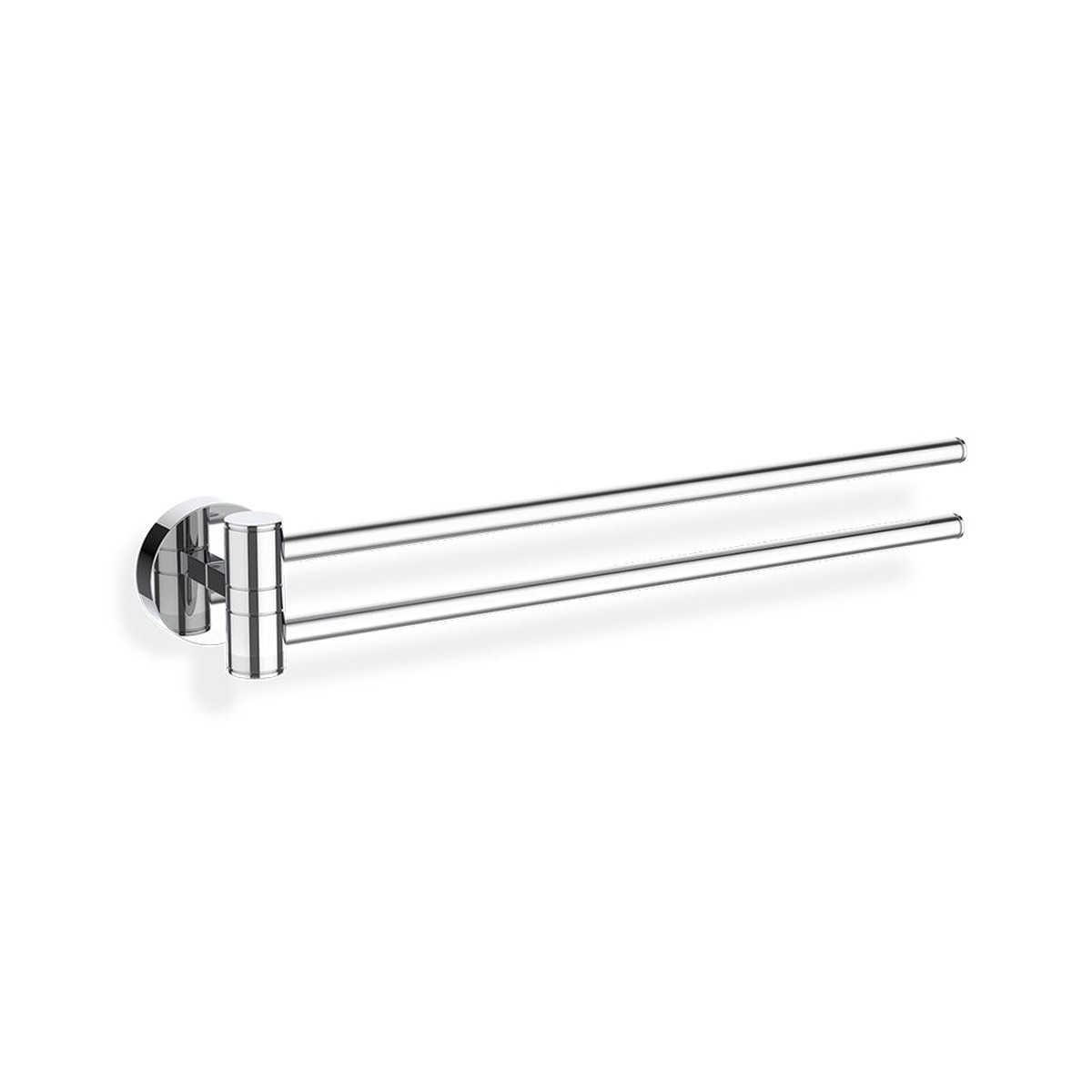 Basic Double Towel Bar - Wall Mount - 3 BrassPolished Chrome