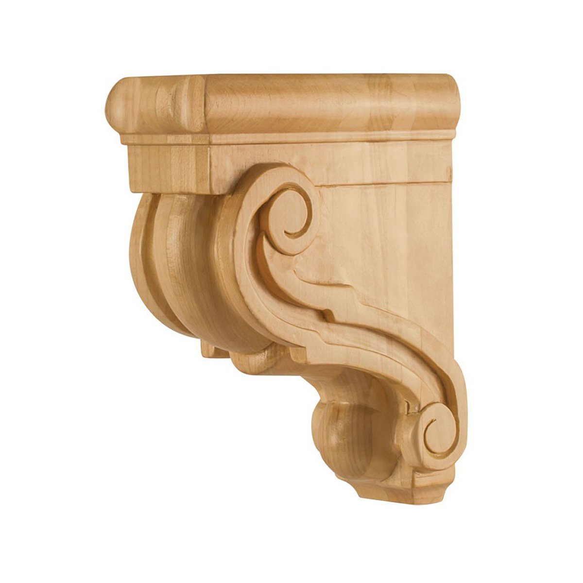 Hardware Resources 3 x 6 x 8 Cherry Scrolled Bar Bracket