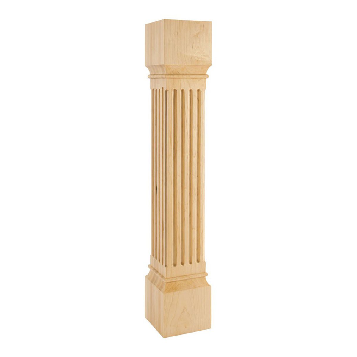 Hardware Resources White Birch Fluted Post