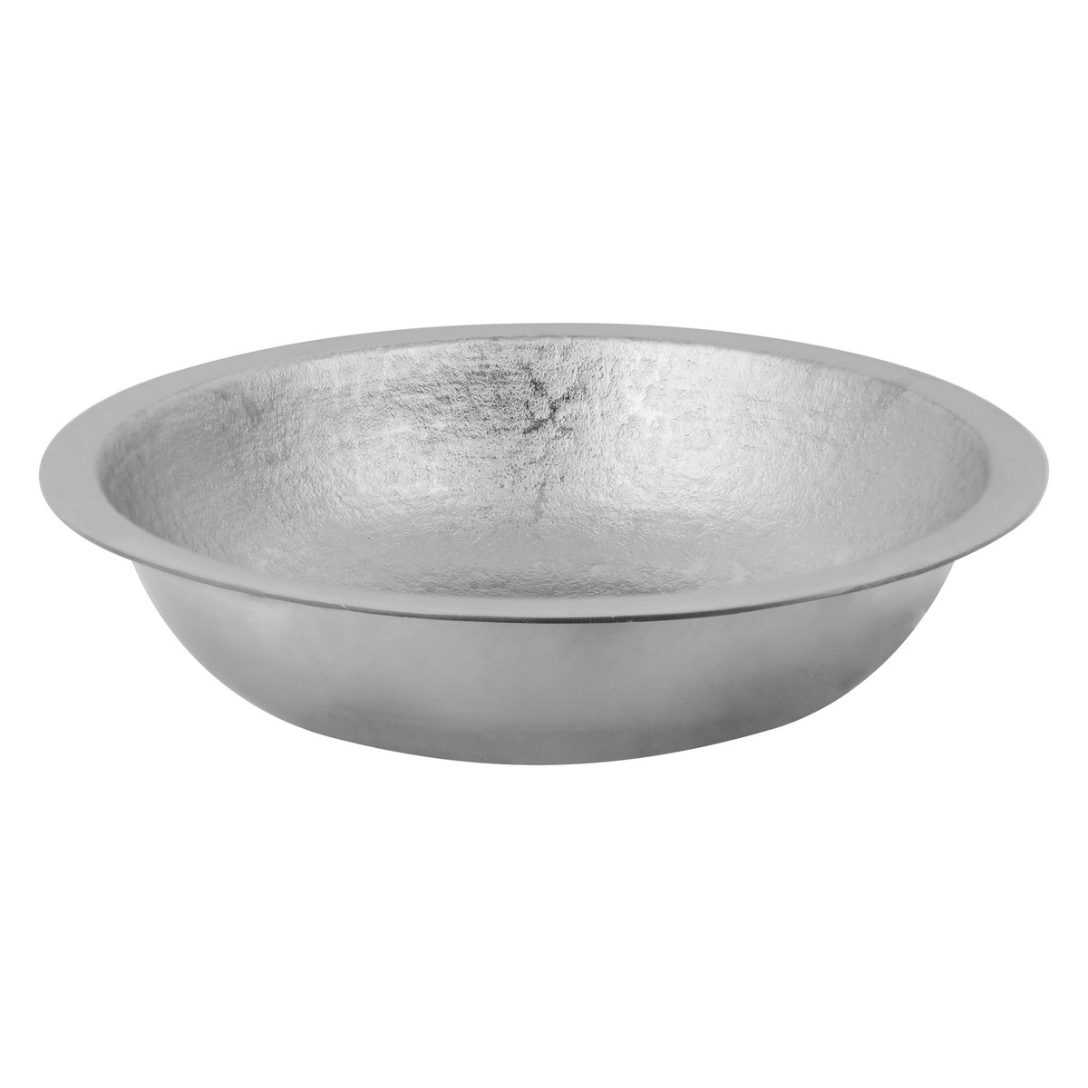 Undermount 18 Round Terra Firma 10 Gauge Thick Nickel Plated Bathroom Sink