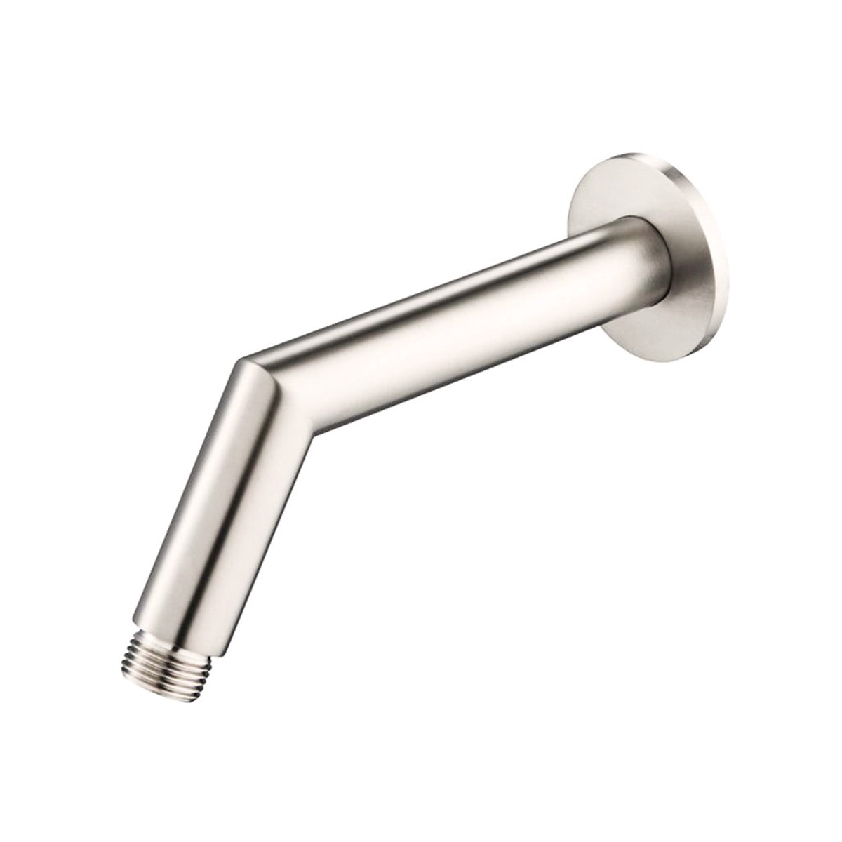 Universal Round Shower Arm - Wall Mount - 7 BrassPolished Nickel