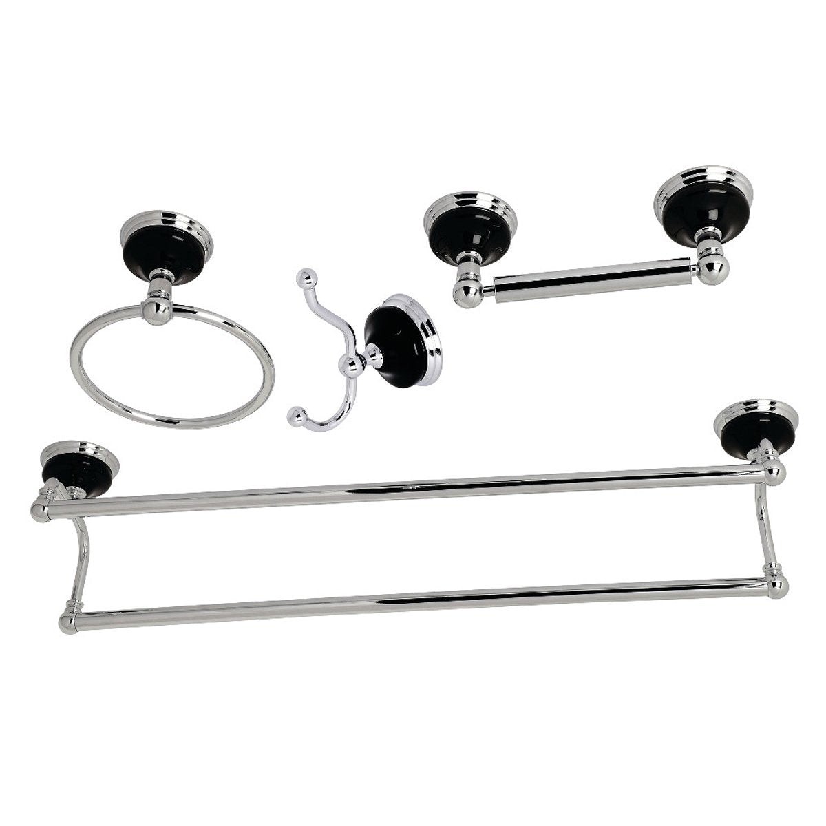 Kingston Brass Water Onyx 4-Piece 2675 Bathroom Accessory Set