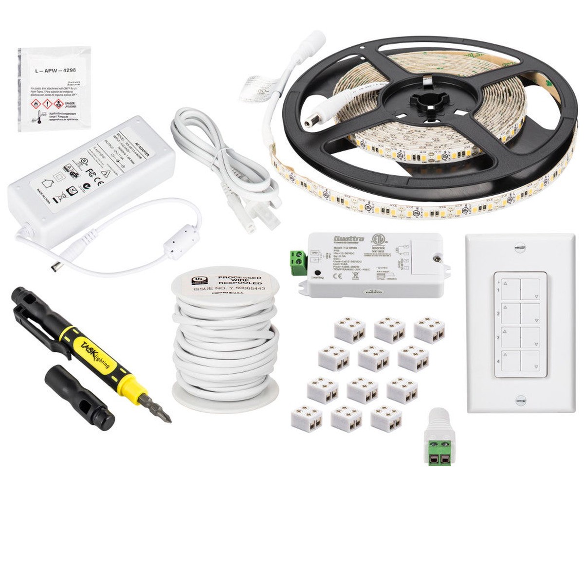 LED 12v Tape Light Kit - 16 Ft With Wireless Controller
