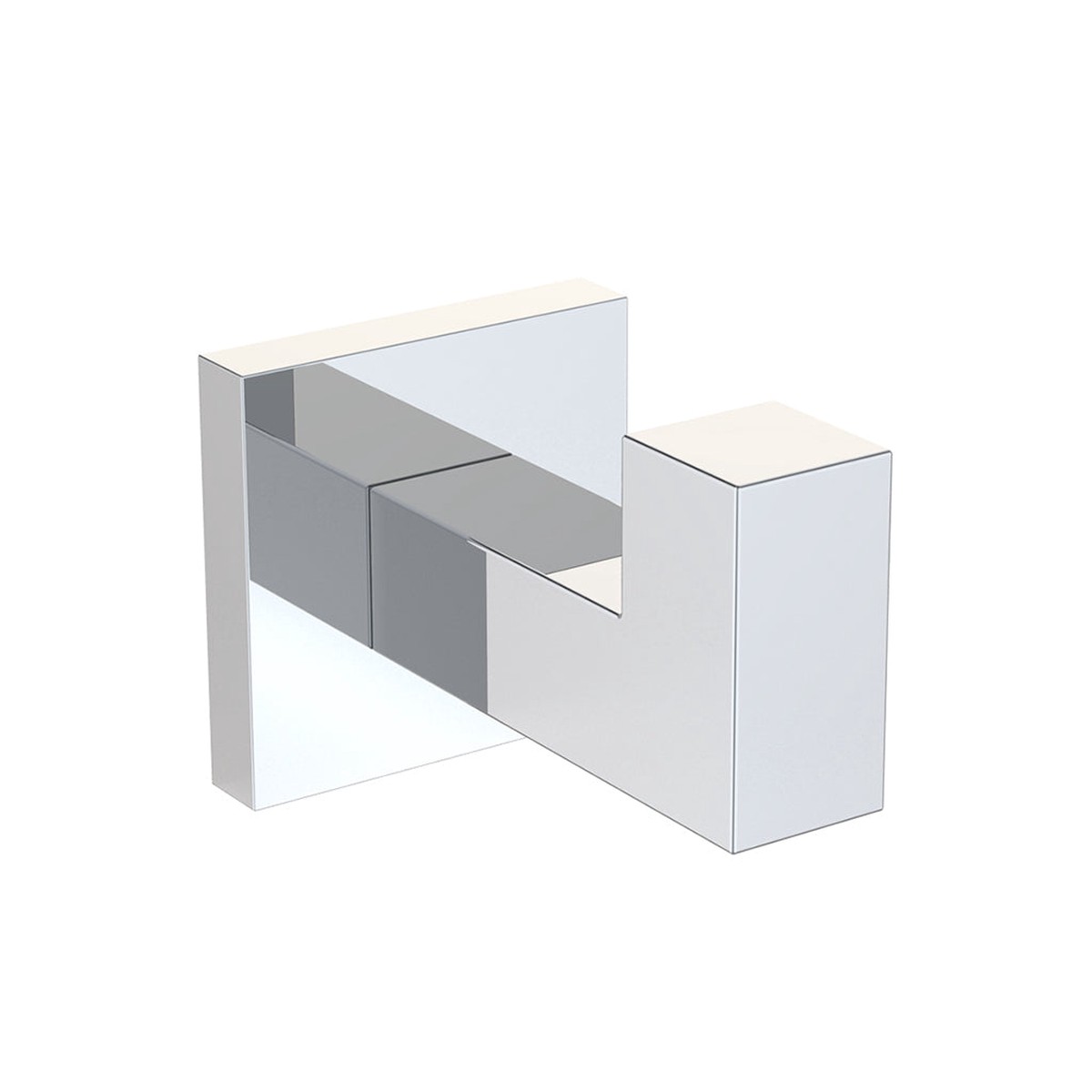 Boston Single Hook - Wall Mount - 2 ZincPolished Chrome