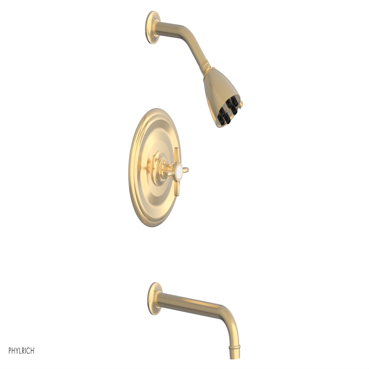 JAMESTOWN - 10 Pressure Balance Tub Shower Set - Cross Handle 165-26-10