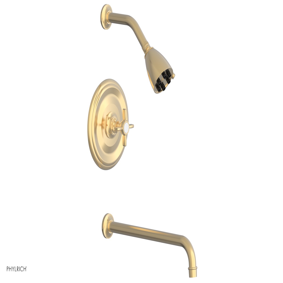JAMESTOWN - 14 Pressure Balance Tub Shower Set - Cross Handle 165-26-14