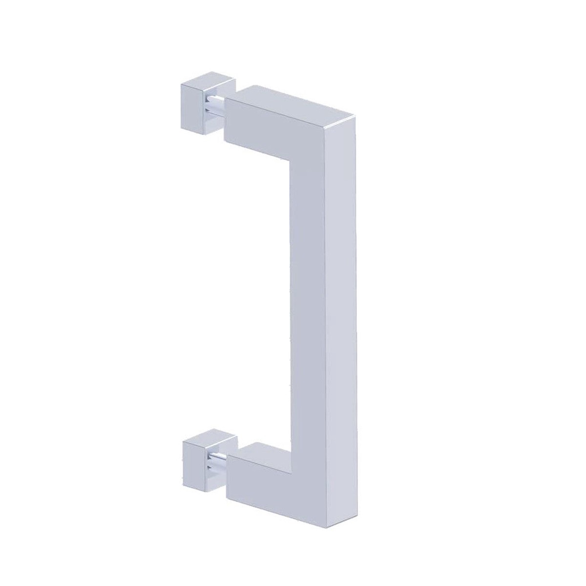 London Single-Sided Glass Shower Door Handle - Door Mount - 6 BrassPolished Chrome