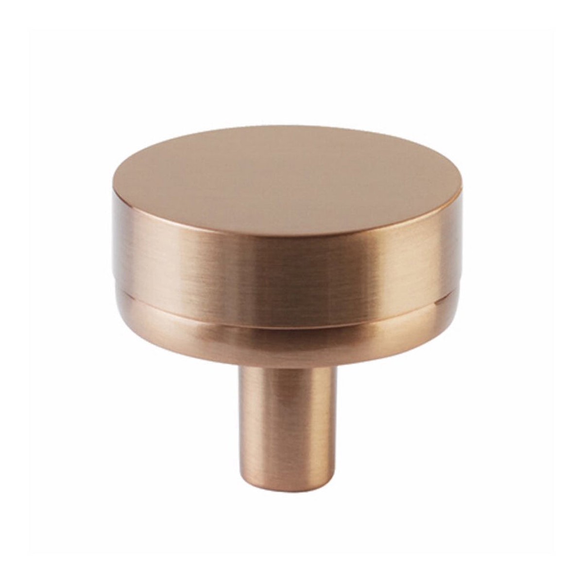 Select Conical Smooth Cabinet Knob - Cabinet Mount - 2 BrassSatin Copper