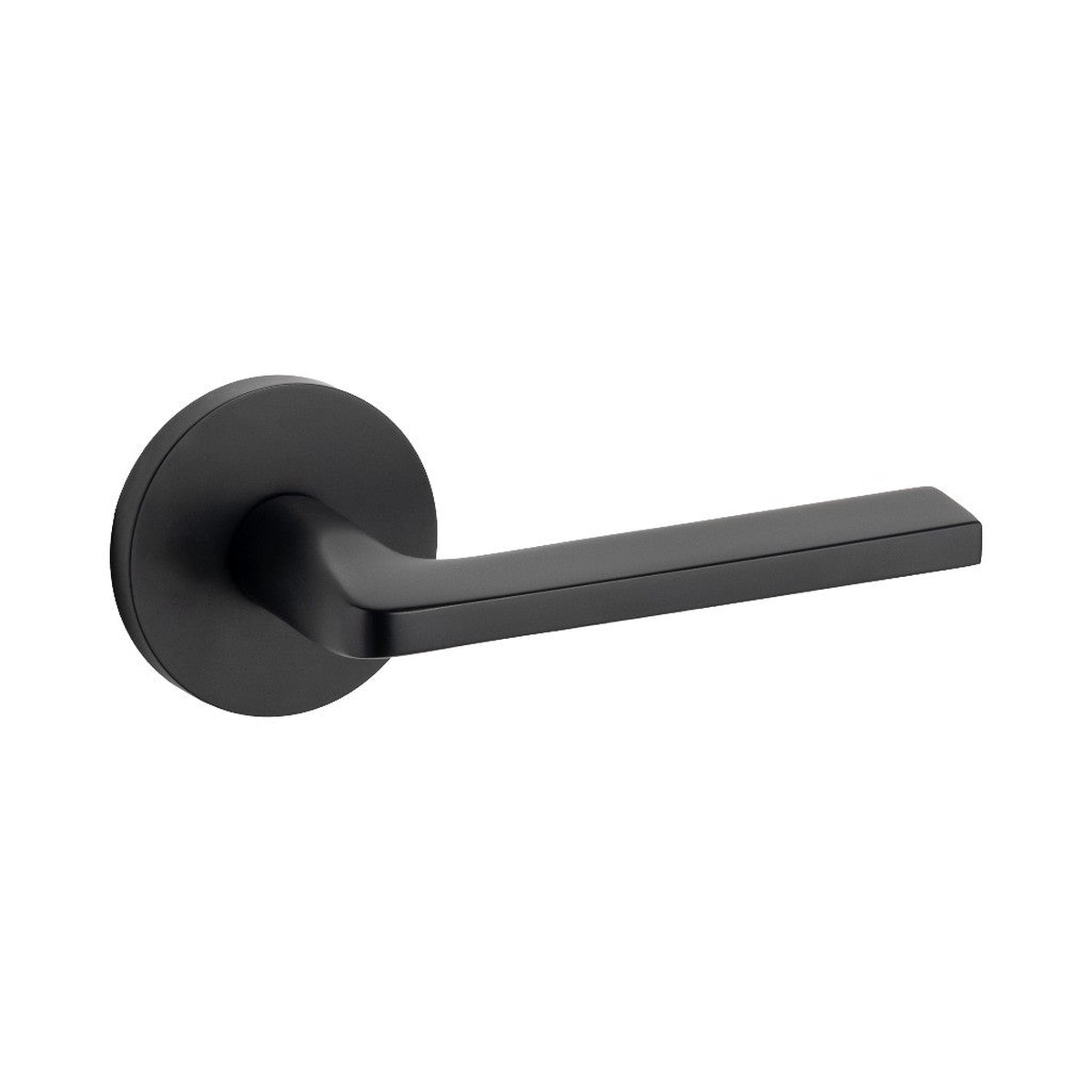 Athena Round Concealed Passage Door Leverset - Door Mount - 6 BrassMatt Black