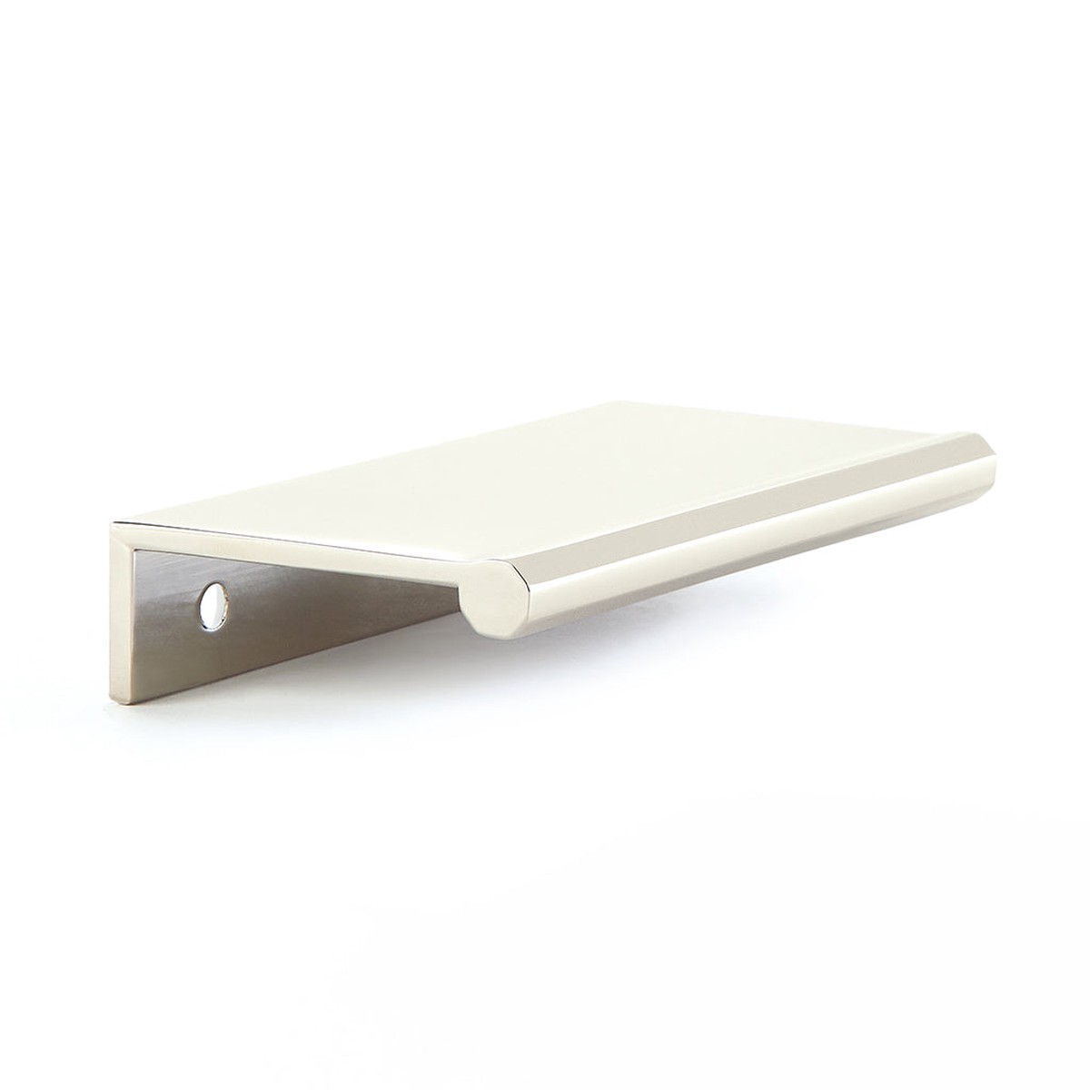Baker Edge Cabinet Pull Handle - Cabinet Mount - 3 BrassPolished Nickel