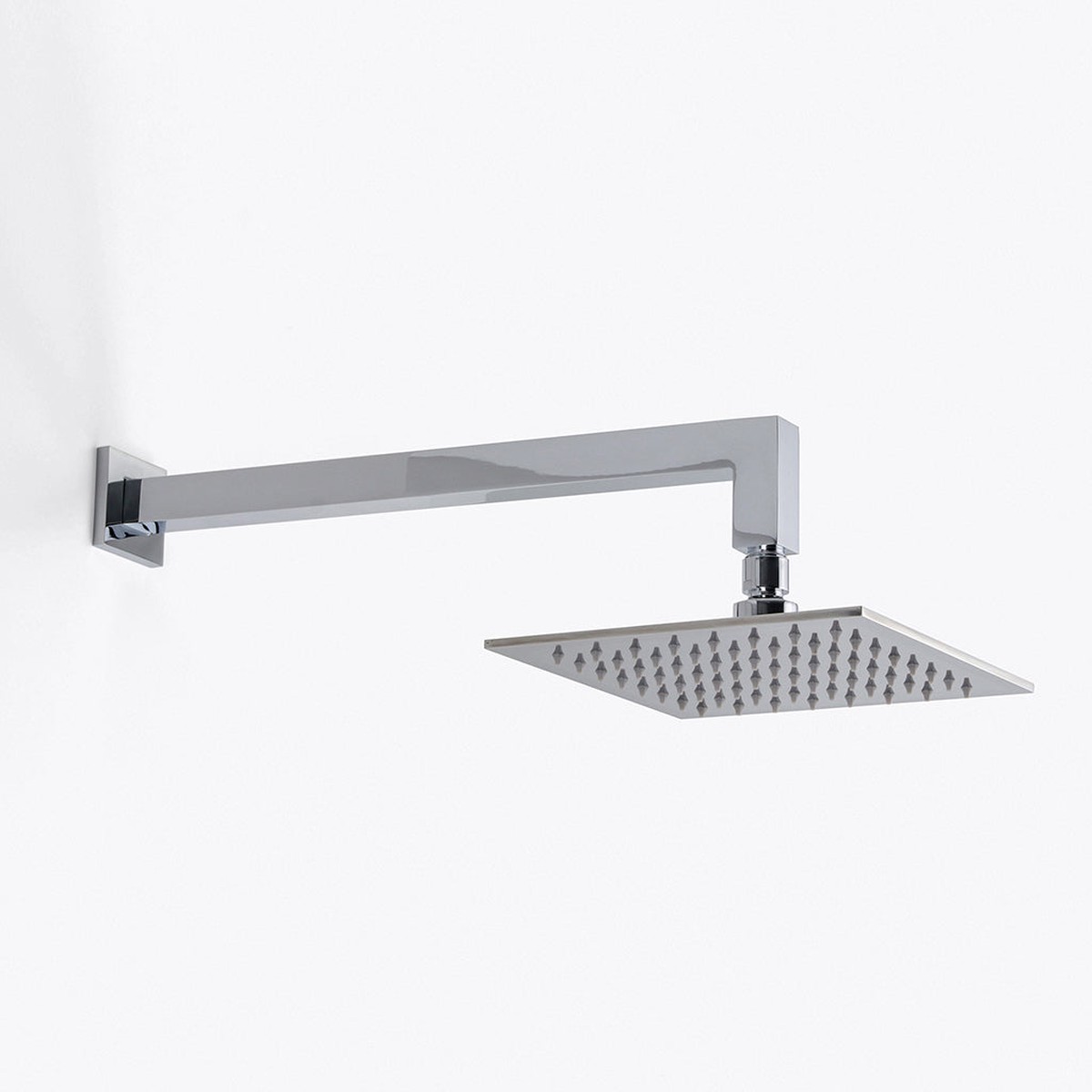 Devon Complete Square Shower Head - Wall Mount - 8 BrassPolished Chrome