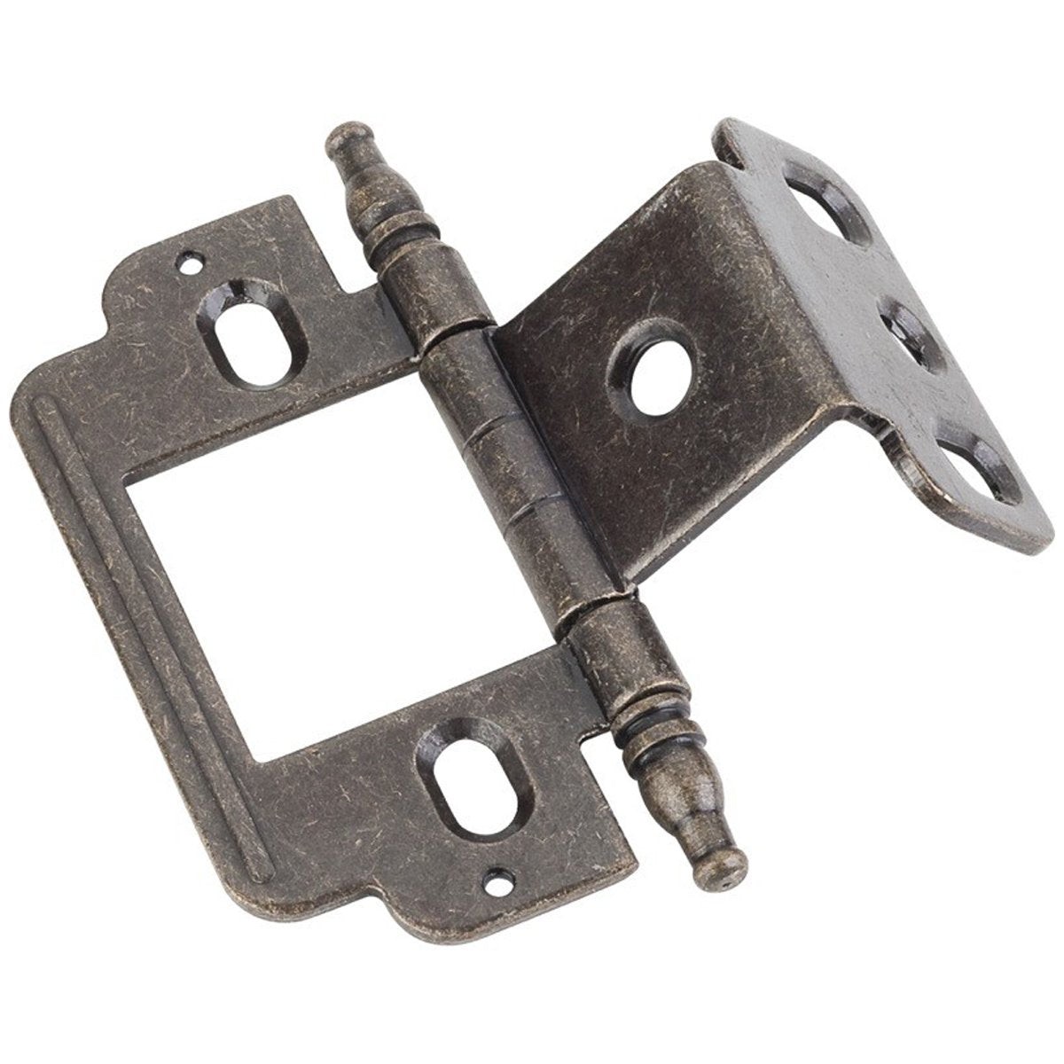 Hardware Resources Full Inset Partial Wrap 34 Flush Hinge with Decorative Finial Tip