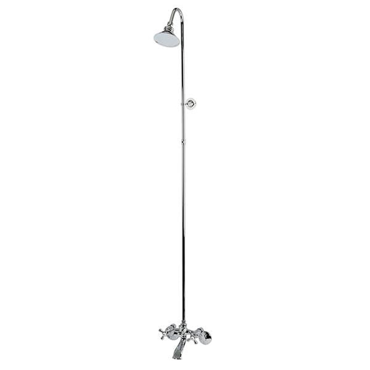 Kingston Brass Vintage Wall Mount Clawfoot Tub and Shower Package