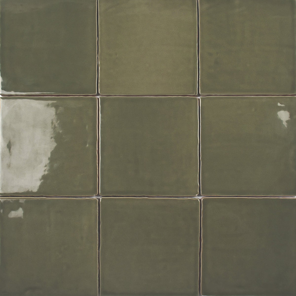 St Tropez Verde Wall Tile - Wall Mount - 5 x 5 CeramicGreen