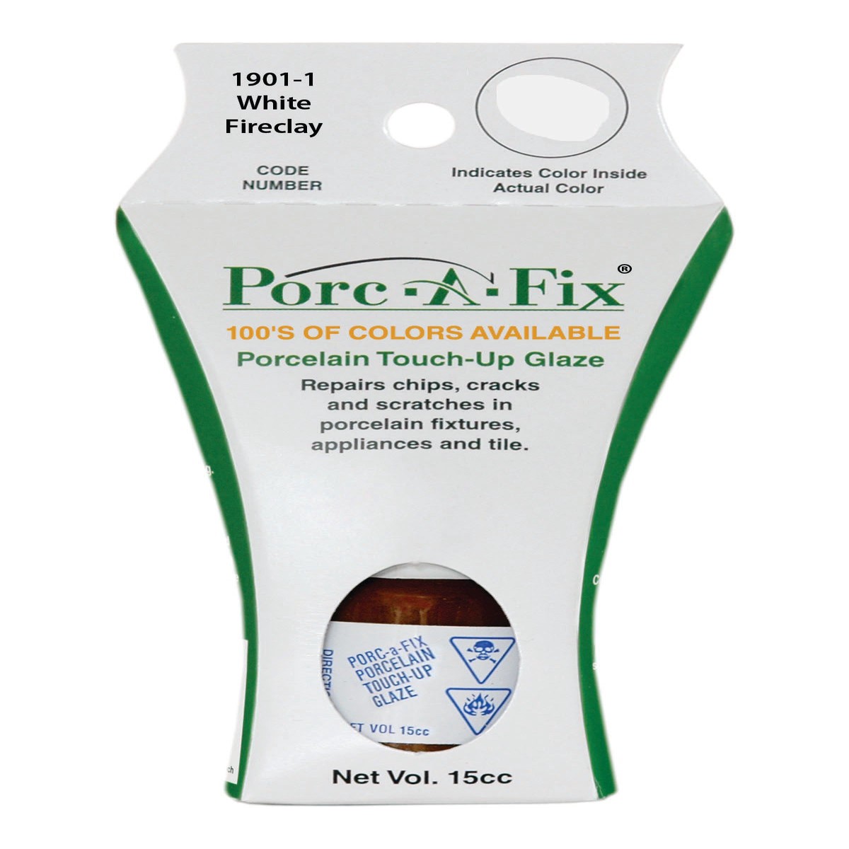 1901 Porc-A-Fix Touch Up Repair Glaze - All 1901 Colors