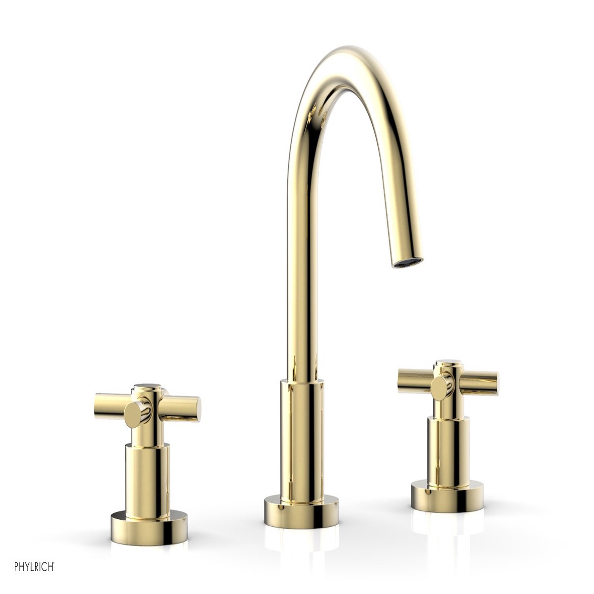 BASIC Widespread Faucet 8 12 High Spout Tubular Cross Handles D135
