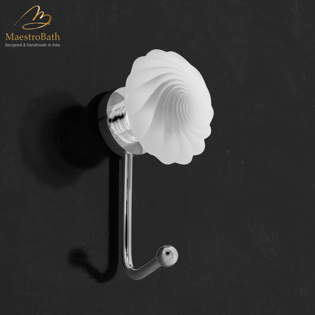 Twist Crystal Coat Hook MatChrome