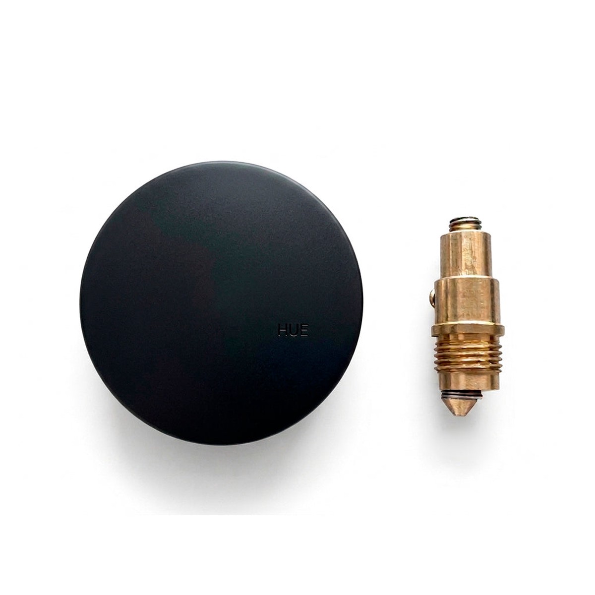 Universal Click-Clack Sink Drain Cap And Core - Drop-In - 2 BrassMatt Black