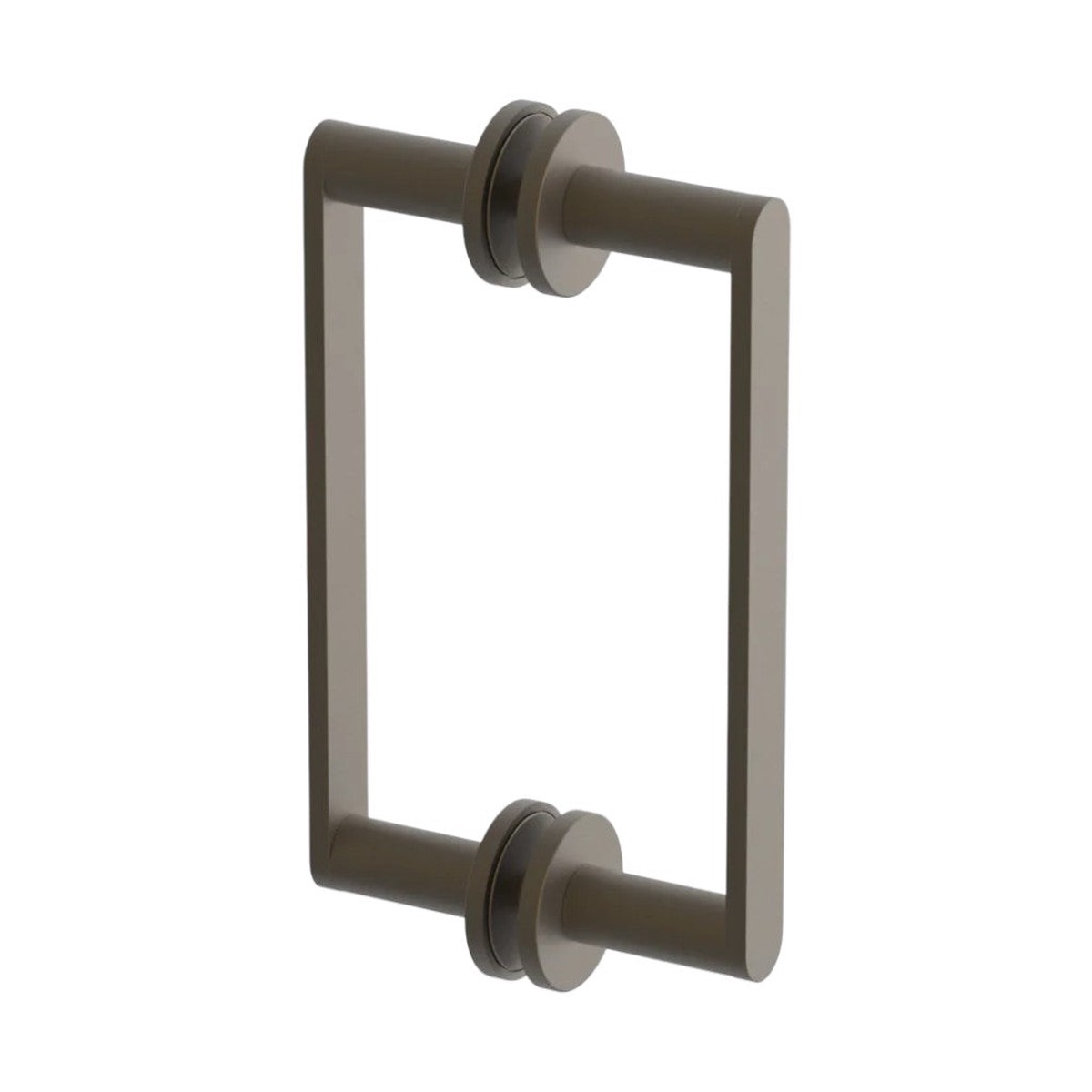 Contemporary Double Sided Shower Door Handle - Door Mount - 8 BrassArchitectural Bronze