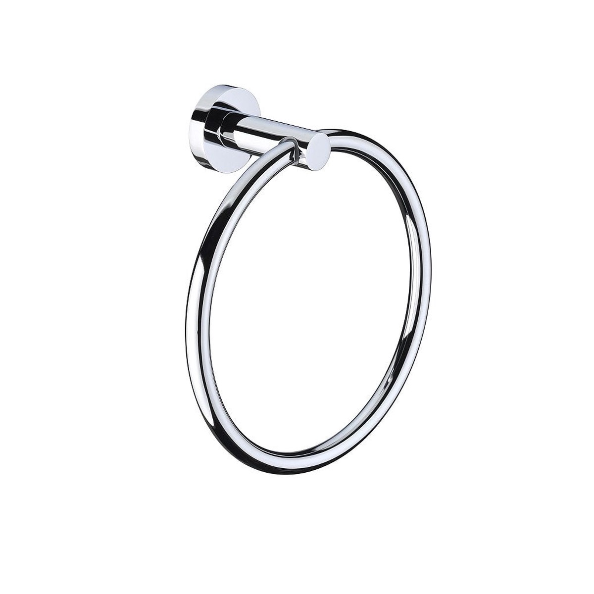 Metro Towel Ring - Wall Mount - 7 BrassPolished Chrome