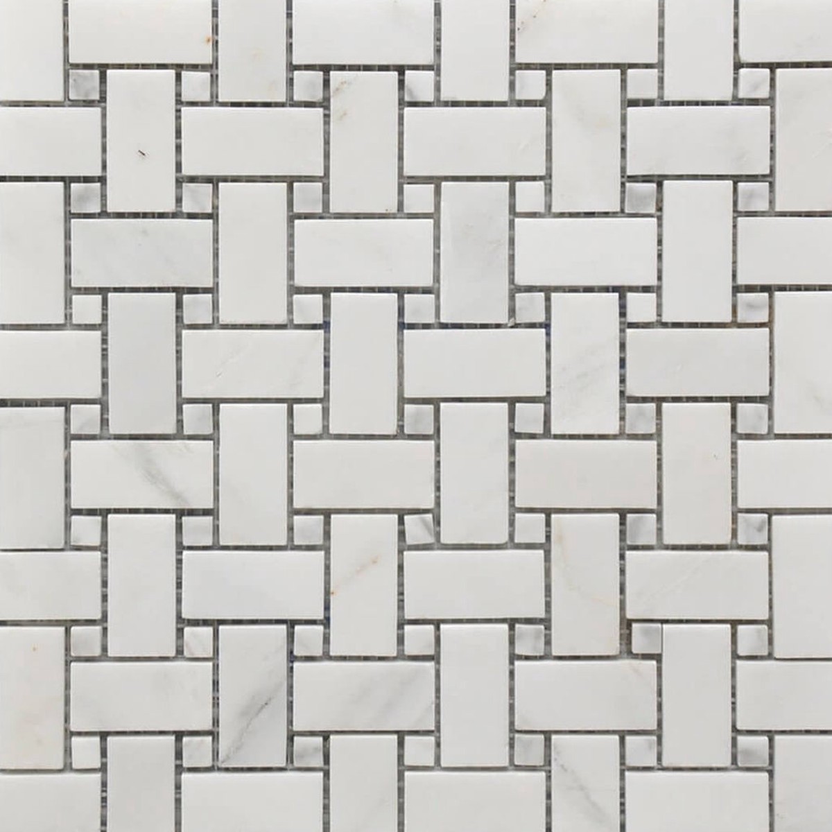 Rockart Basket Weave Mosaic Wall Tile - Wall Or Floor Mount - 12 x 12 PorcelainPolished Steel 1400 Price Per Piece