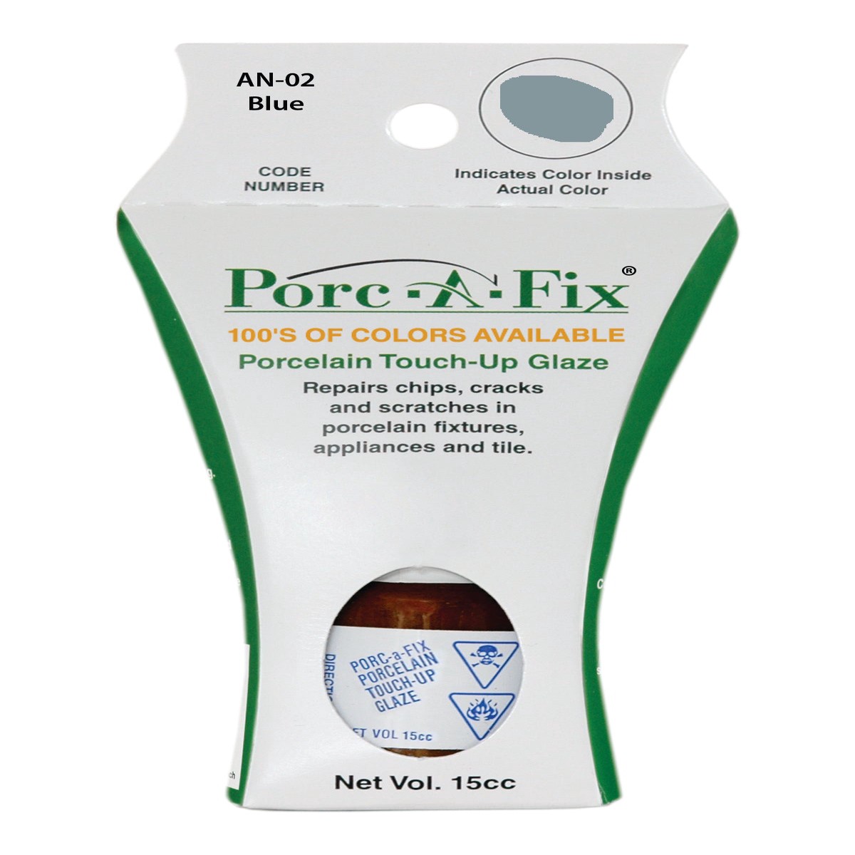AN-2 Porc-A-Fix Touch Up Repair Glaze - Alliance Blue