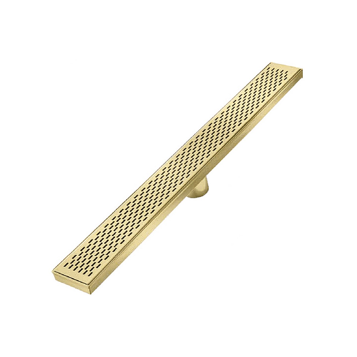 Delta Delmar Standard Plain Edge Linear Shower Drain - Floor Mount - 58 Stainless SteelGold