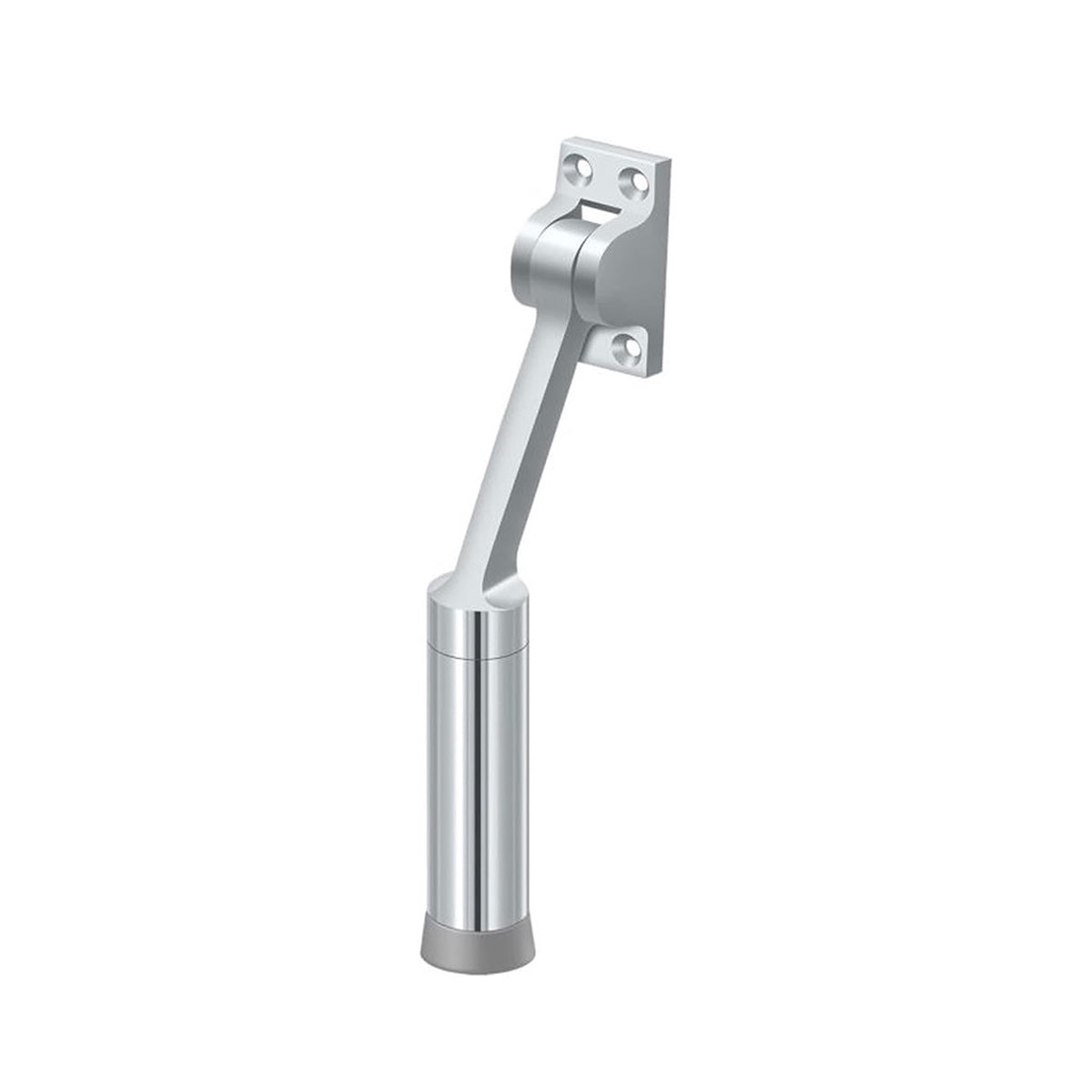 Universal Kickdown Holder - Door Mount - 7 BrassPolished Chrome