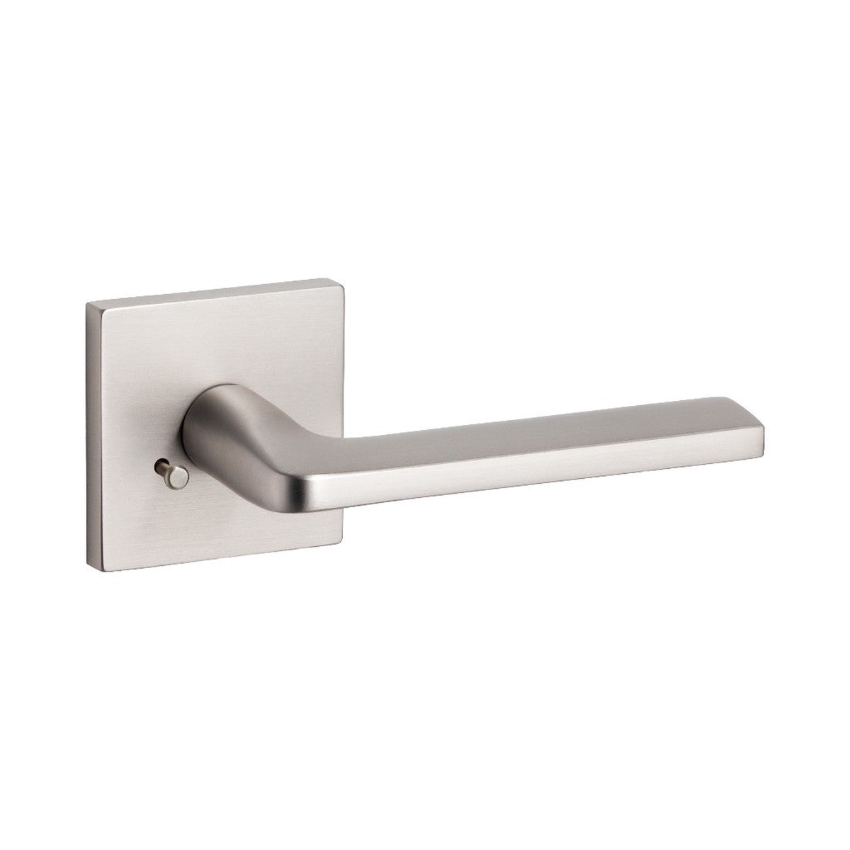 Athena Square Concealed Privacy Door Leverset - Door Mount - 6 BrassBrushed Nickel