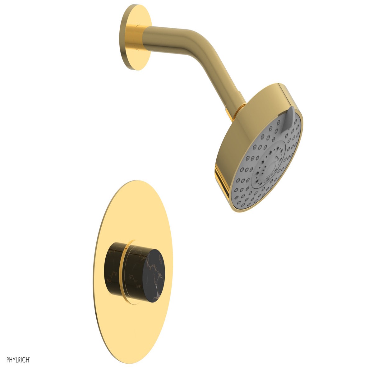 BASIC II Pressure Balance Shower Set - Black Marble 230-23
