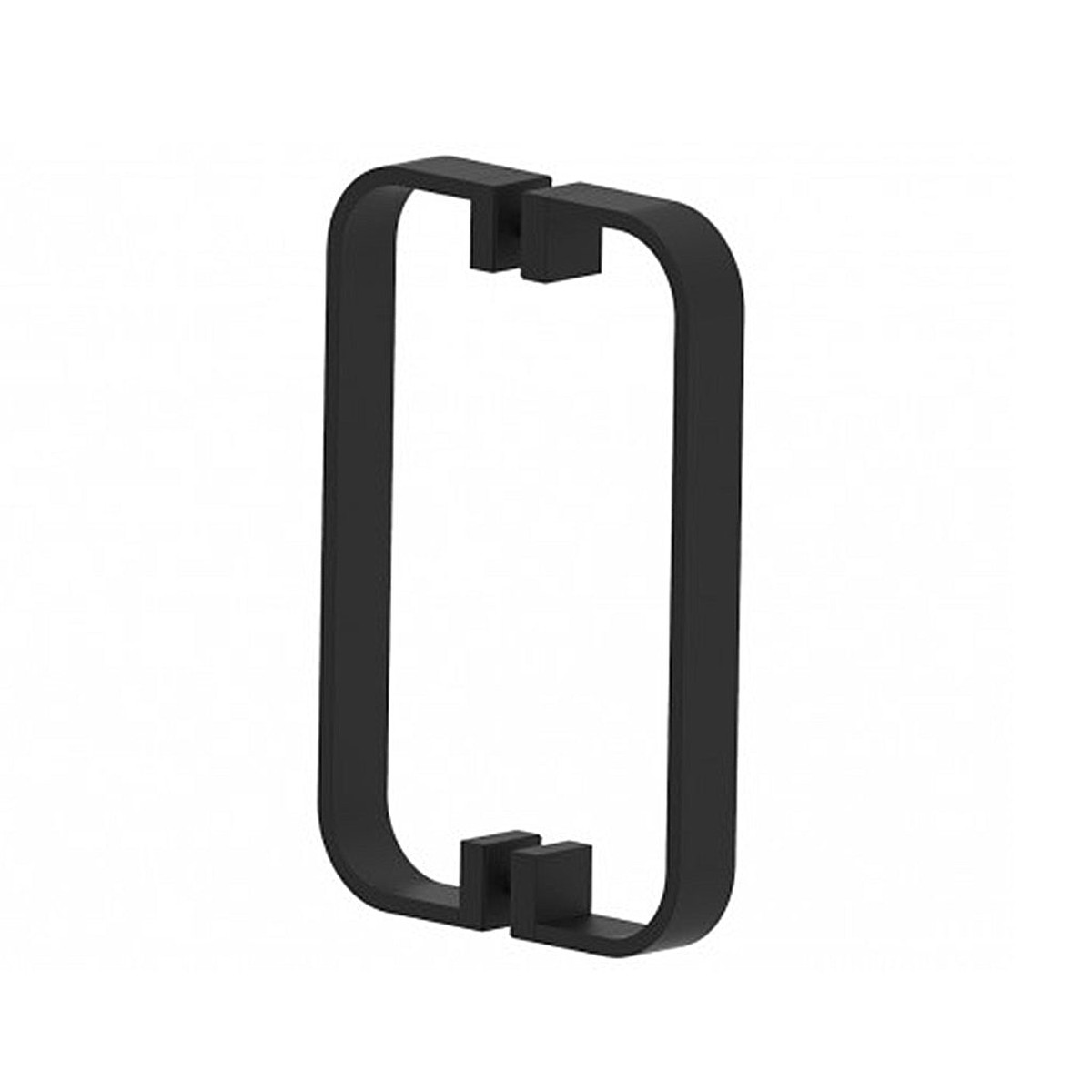 Cologne Double Shower Door Handle - Door Mount - 8 BrassMatt Black