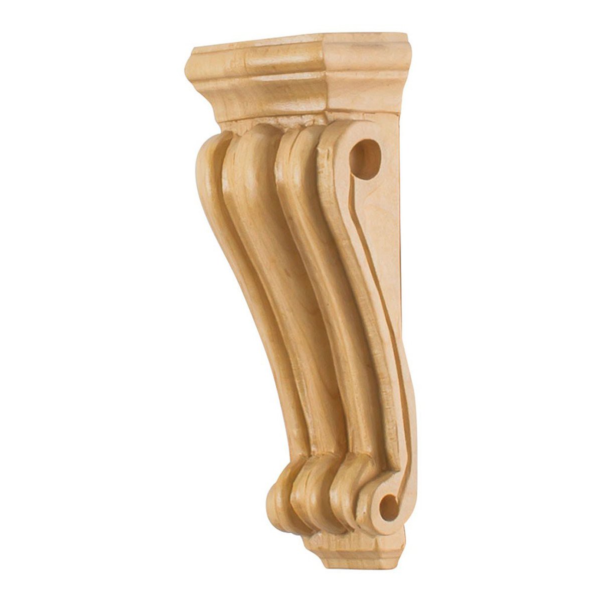 Hardware Resources 2-14 x 1-12 x 6 Cherry Low Profile Scrolled Corbel