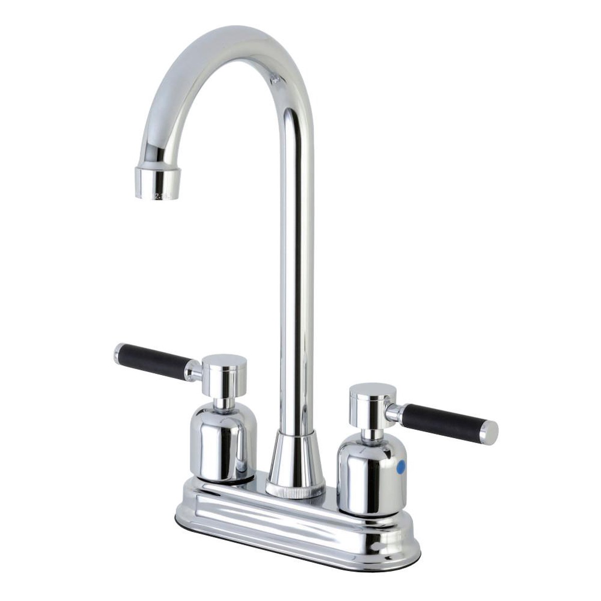 Kingston Brass Kaiser 4 Centerset High-Arch Spout Bar Faucet
