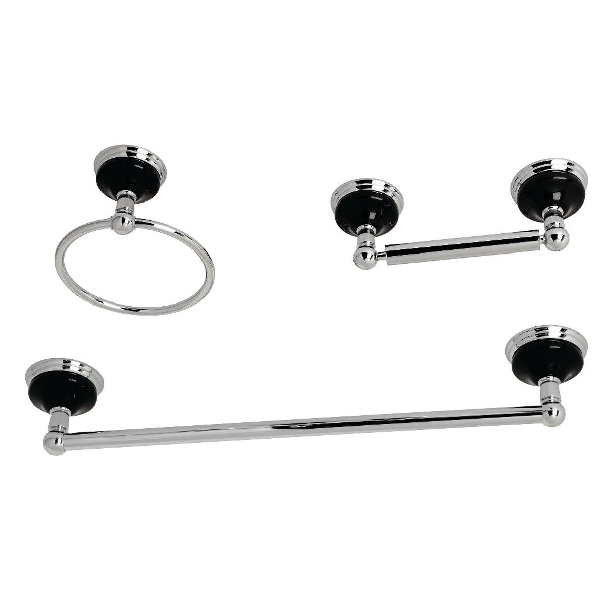 Kingston Brass Water Onyx 3-Piece 2075 Bathroom Accessory Set