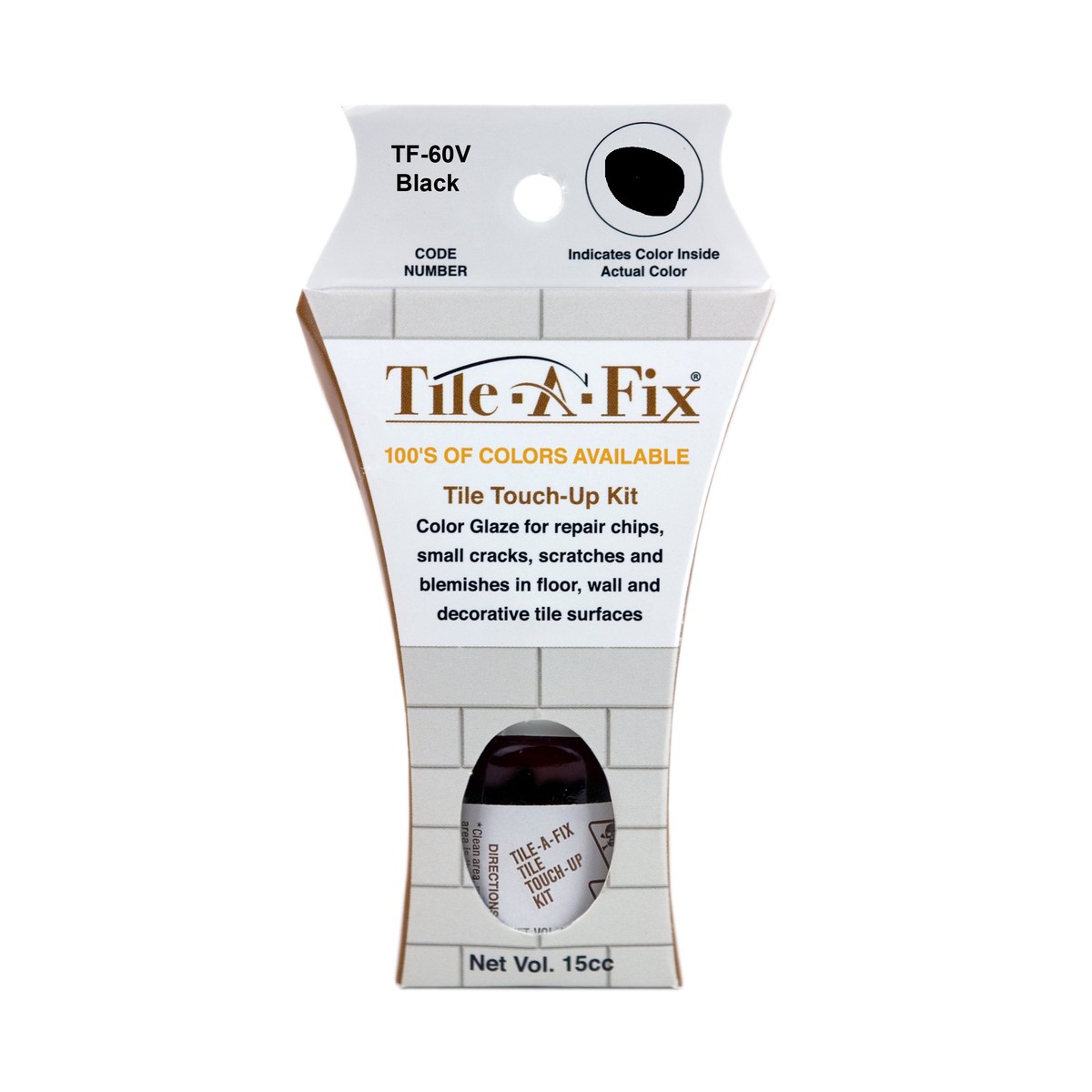 TF-60V Tile-A-Fix Touch Up Repair Glaze Voc - Black