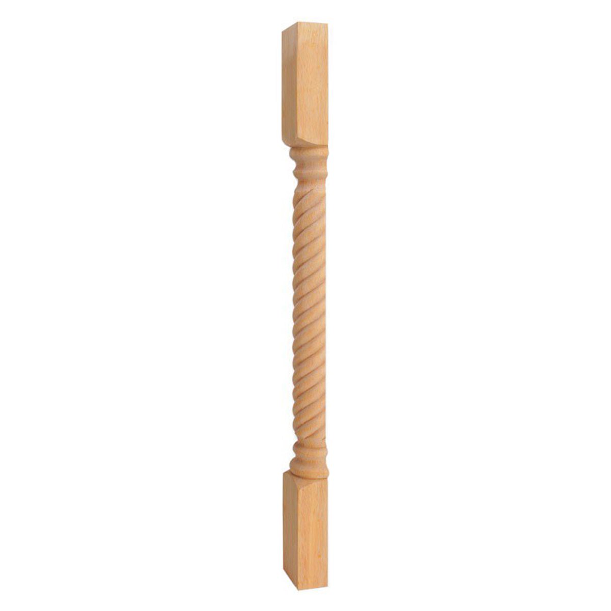 Hardware Resources White Birch Split Post with Rope Pattern