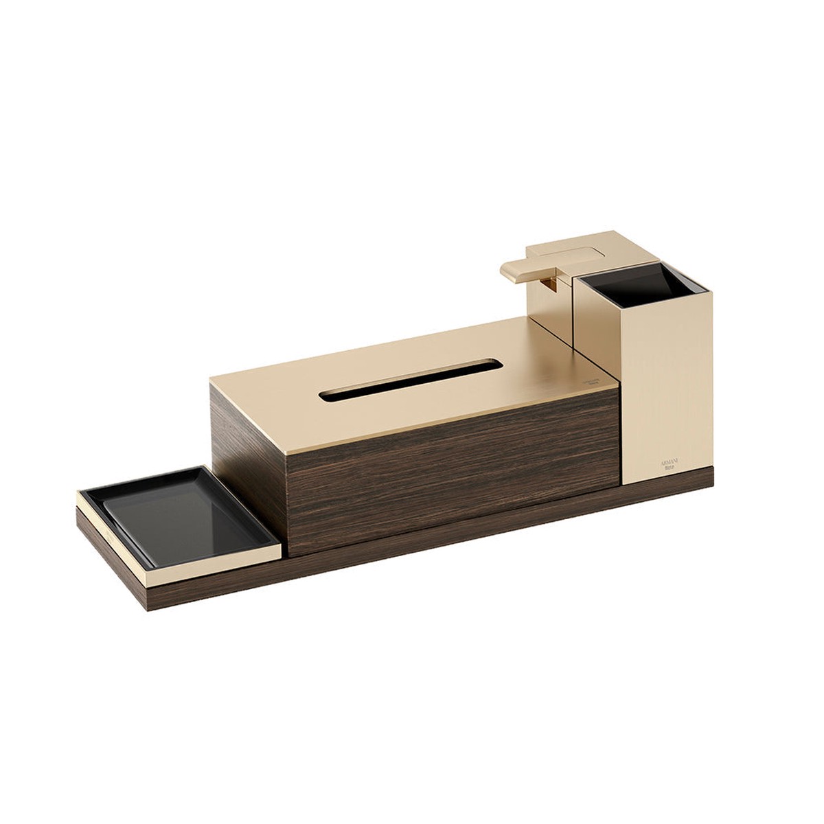 Island 4 Piece Bathroom Accessories Set - Free Standing - 6 MetalGreige