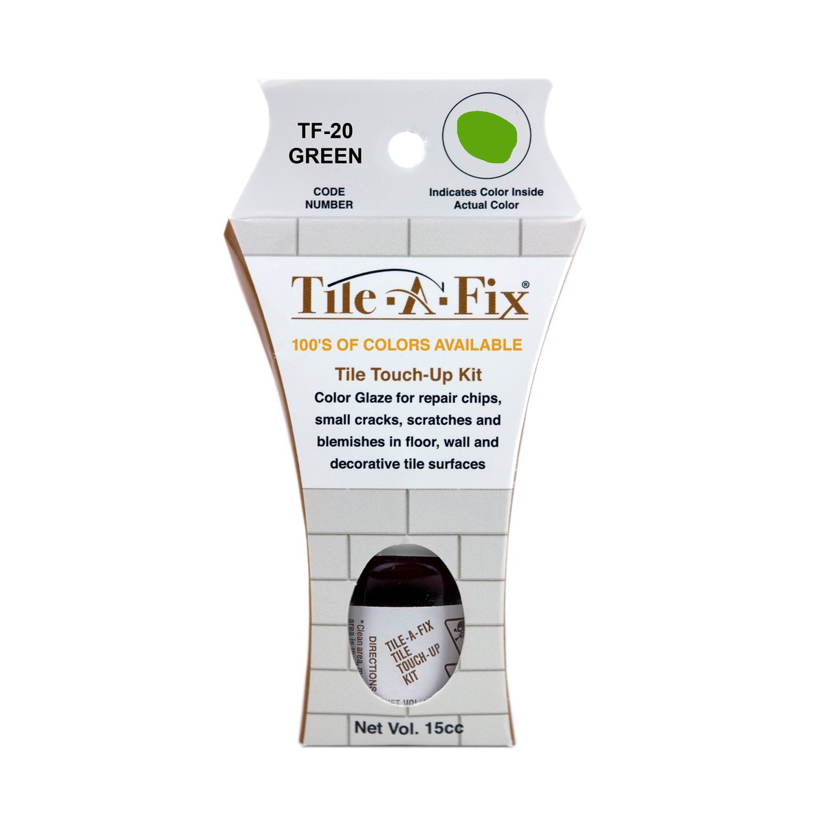 TF-20 Tile-A-Fix Tile Touch Up Repair Glaze - Green