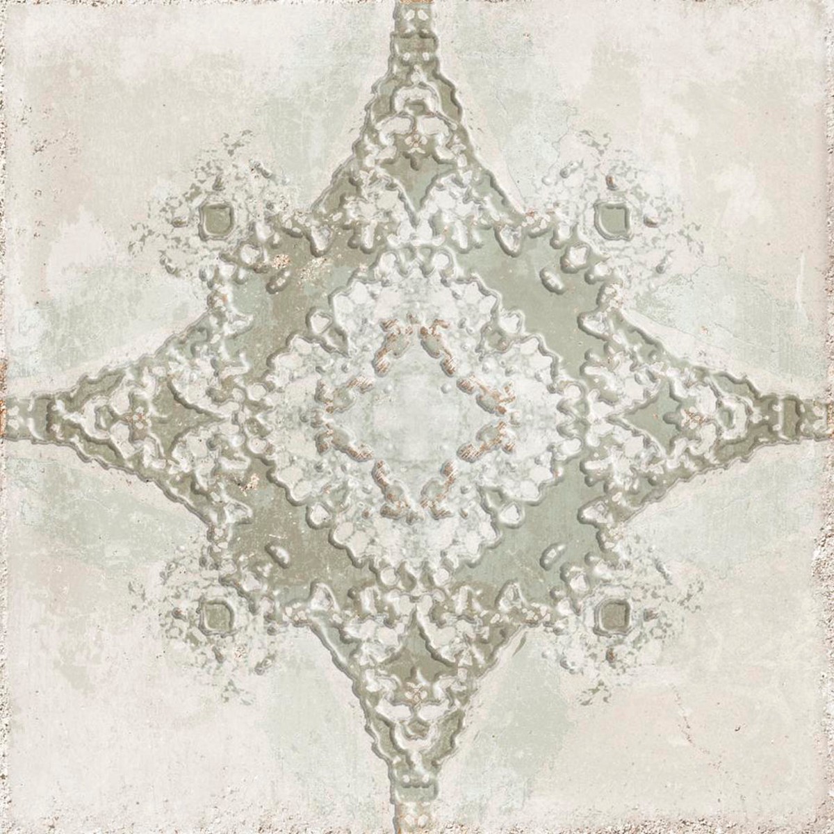 Atlantique Saint-Michel Olive Wall Tile -Wall Or Floor Mount - 79 x 79 PorcelainMatt Earthy Green