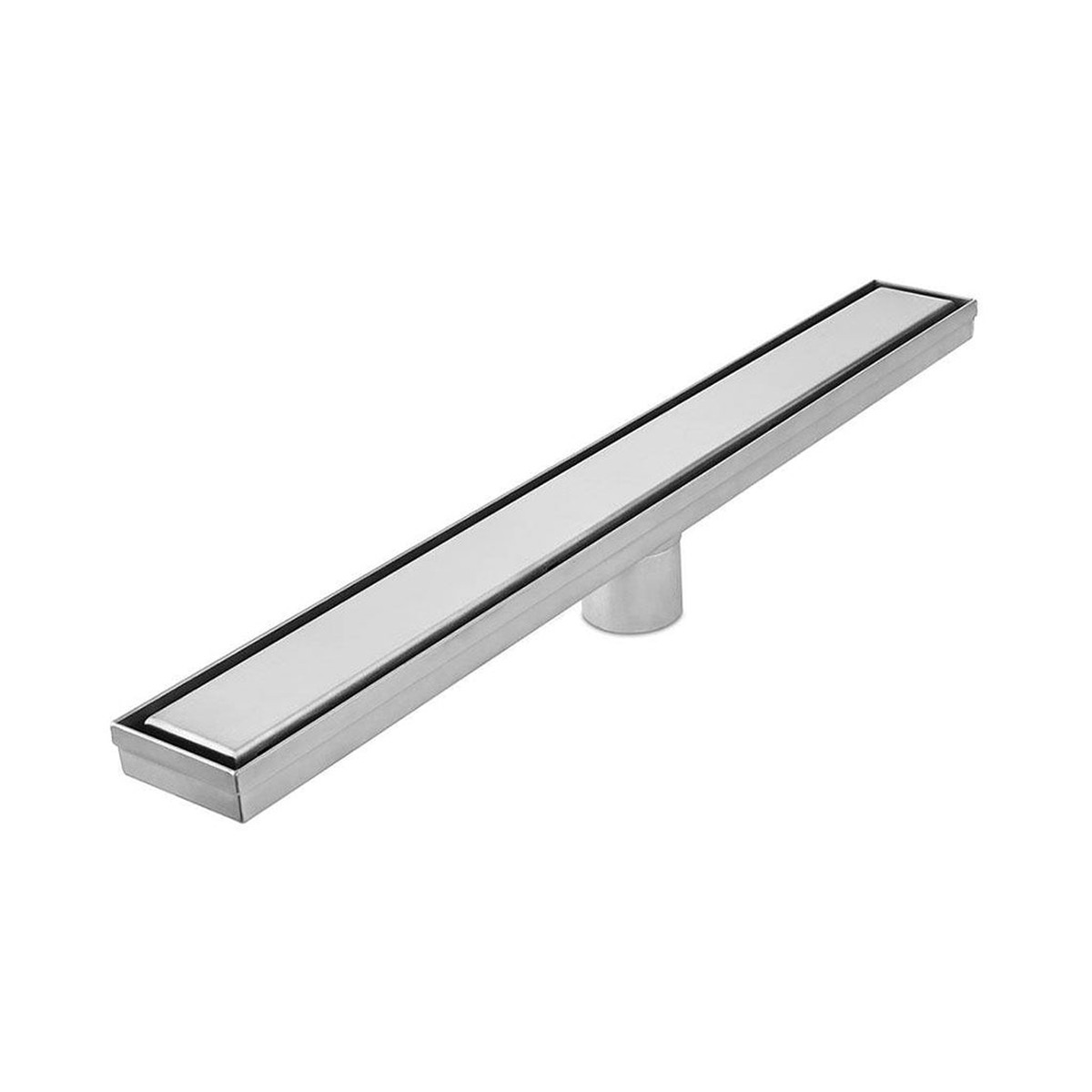 Bay Reversible 2 In 1 Linear Shower Drain - Floor Mount - 48 Stainless SteelSatin